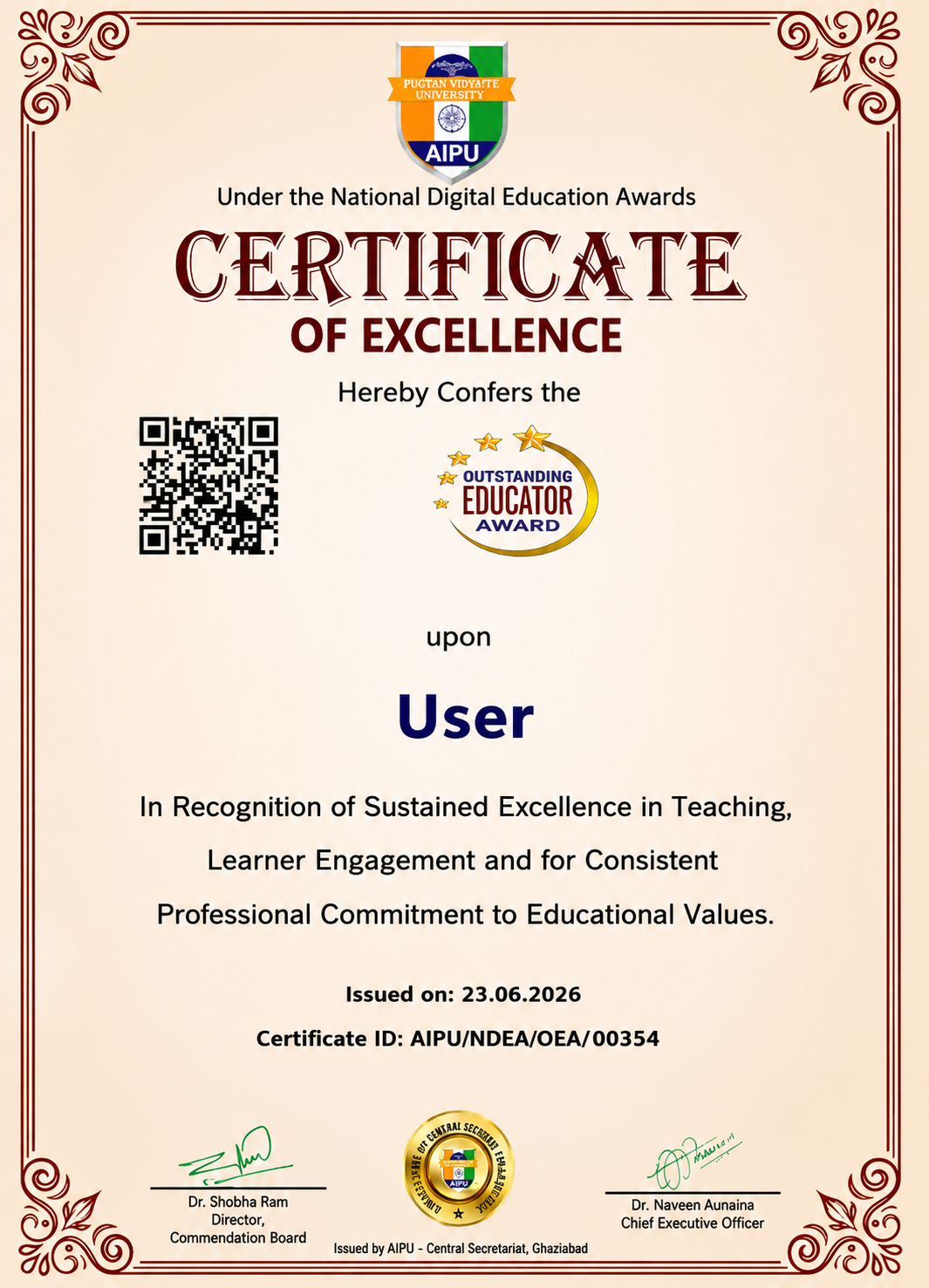 Certificate Image